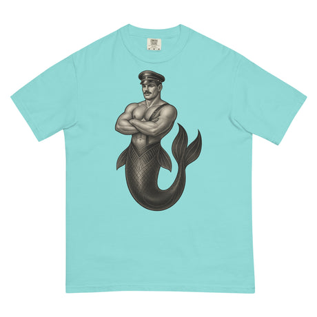 Art Deco Merman (Boxy Tee)-Boxy T-Shirt-Swish Embassy