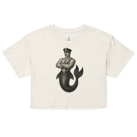 Art Deco Merman (Crop Top)-Crop Top-Swish Embassy