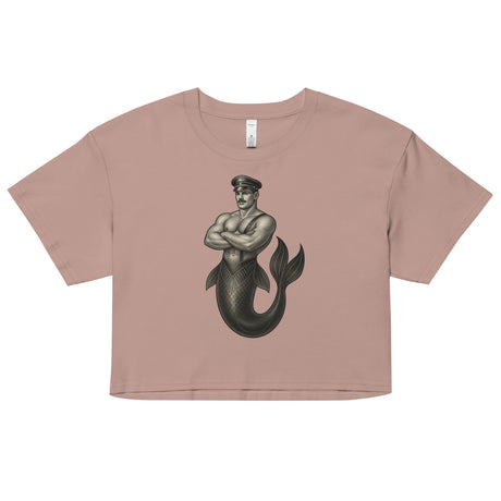 Art Deco Merman (Crop Top)-Crop Top-Swish Embassy