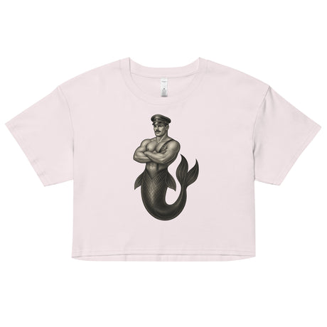 Art Deco Merman (Crop Top)-Crop Top-Swish Embassy