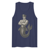 Art Deco Merman (Tank Top)-Tank Top-Swish Embassy