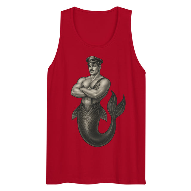 Art Deco Merman (Tank Top)-Tank Top-Swish Embassy