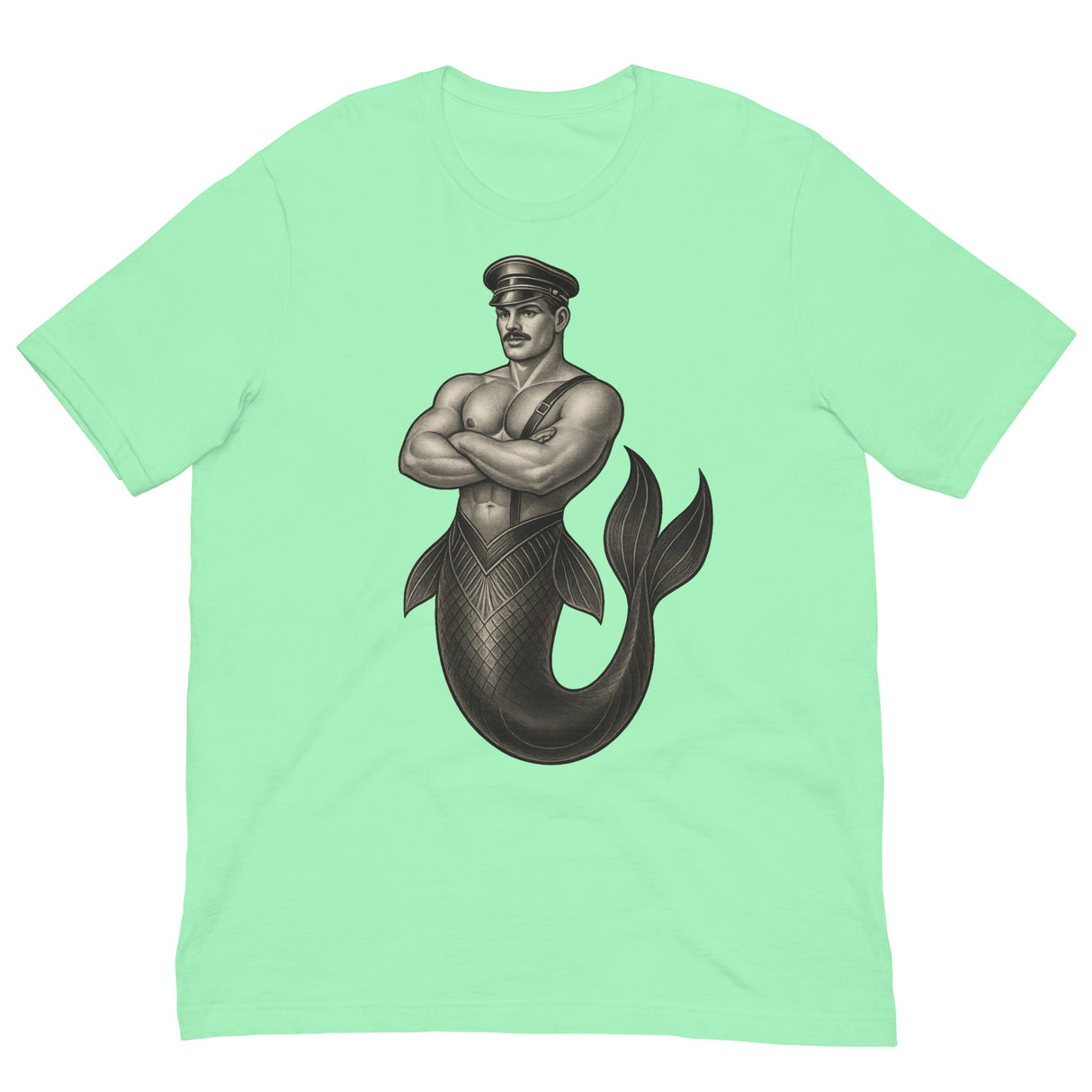 Art Deco Merman-T-Shirts-Swish Embassy