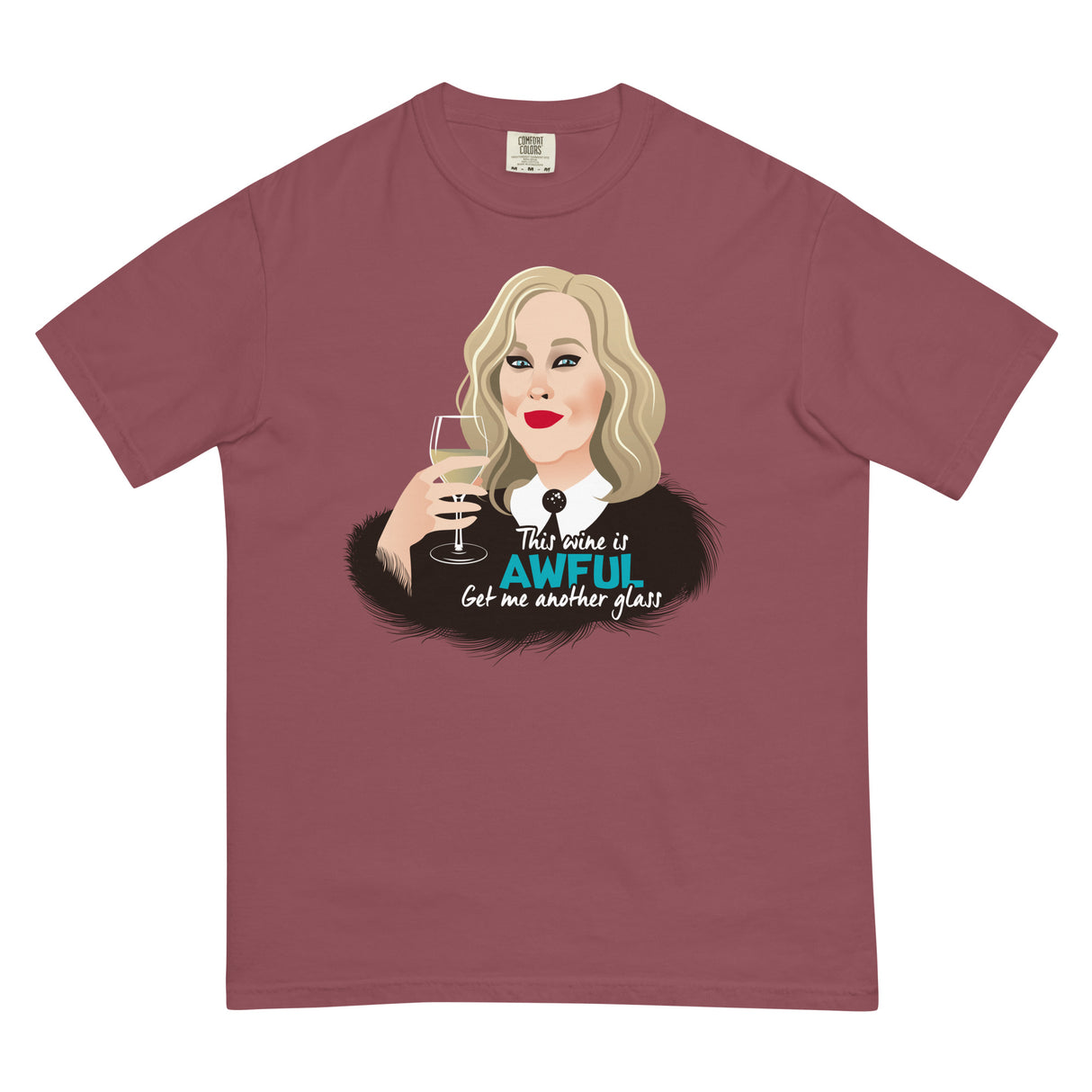 Awful Wine (Boxy Tee)-Boxy T-Shirt-Swish Embassy