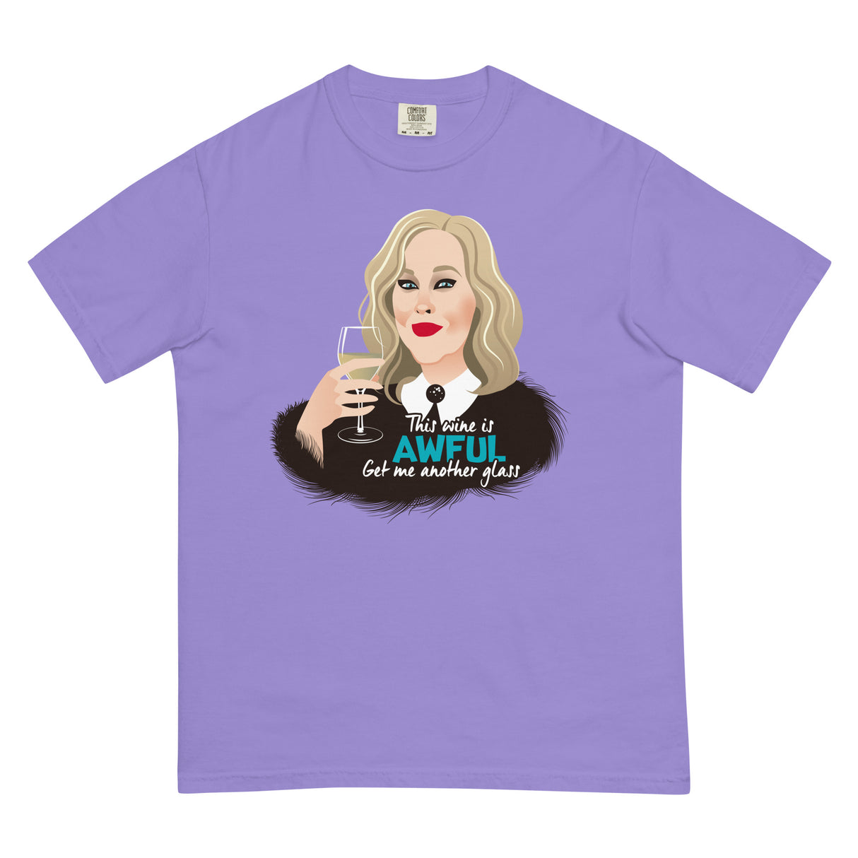 Awful Wine (Boxy Tee)-Boxy T-Shirt-Swish Embassy