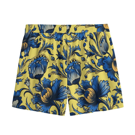 Azure Bloomscape (Shorts)-Shorts-Swish Embassy