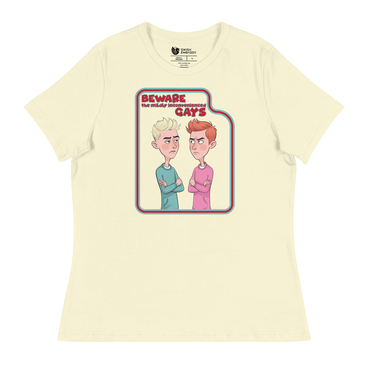 Beware the Gays (Women's Relaxed T-Shirt)-Women's T-Shirts-Swish Embassy
