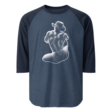 Bikini Cowboy (Raglan) - Heather Denim/Navy