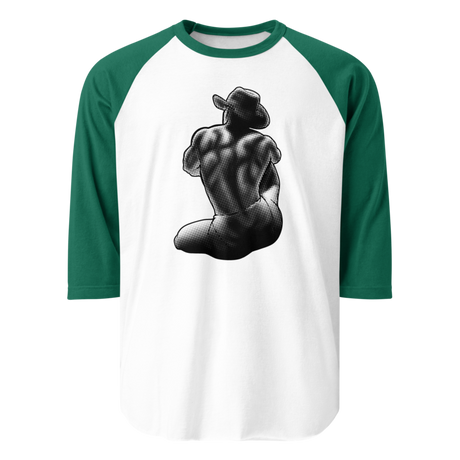 Bikini Cowboy (Raglan) - White/Kelly