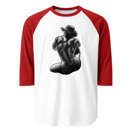 Bikini Cowboy (Raglan) - White/Red