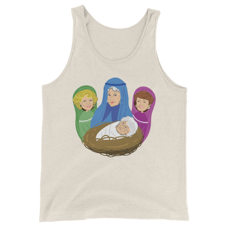 Birth of Cheesecake (Tank Top)-Christmas Tank Tops-Swish Embassy