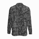 Black Hanky (Cotton Long Sleeve Shirt)-Cotton Long Sleeve Button Shirt-Swish Embassy
