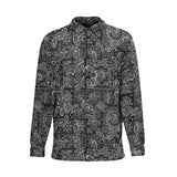Black Hanky (Cotton Long Sleeve Shirt)-Cotton Long Sleeve Button Shirt-Swish Embassy