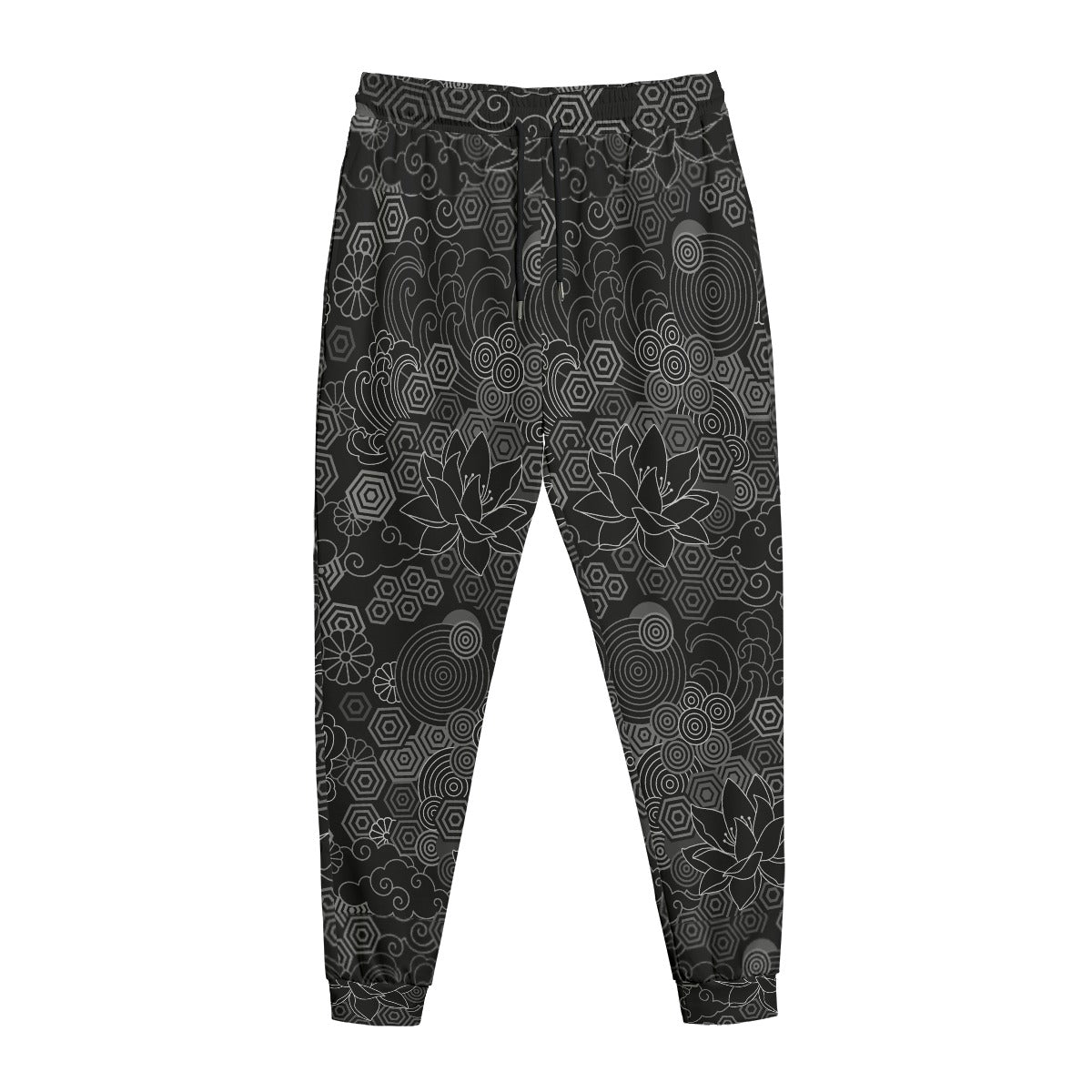 Black Lotus (AOP Sweatpants)-AOP Sweatpants-Swish Embassy