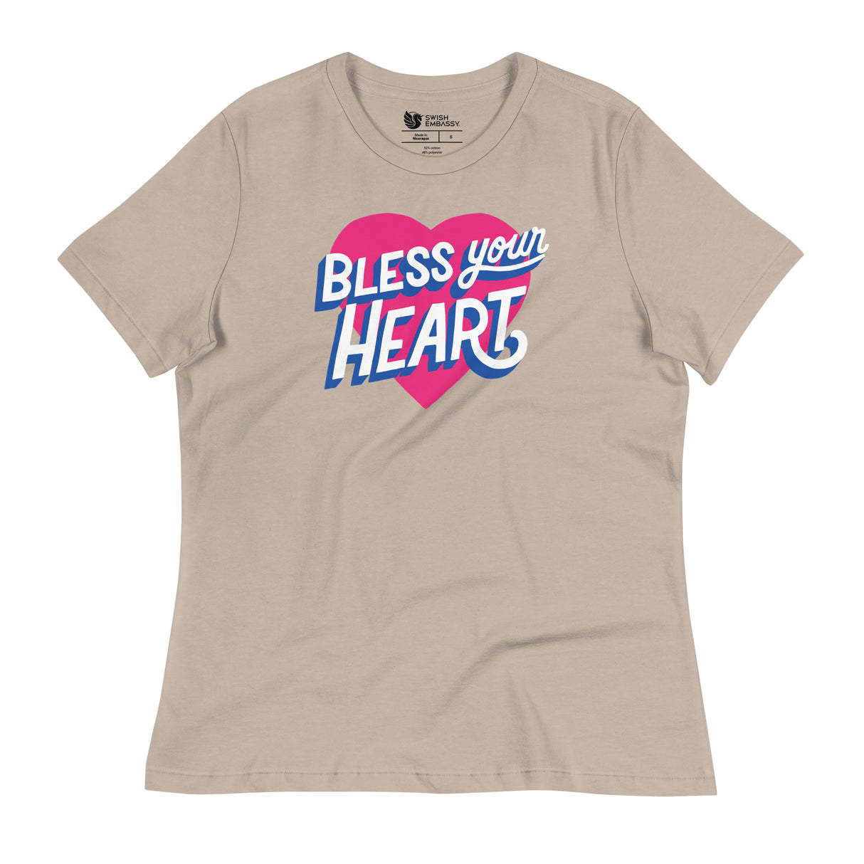 Bless Your Heart (Women's Relaxed T-Shirt)-Women's T-Shirts-Swish Embassy