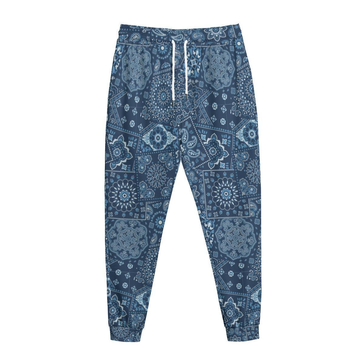 Blue Hanky (AOP Sweatpants)-AOP Sweatpants-Swish Embassy