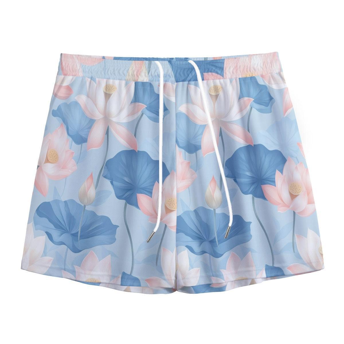 Blue Lotus (Shorts)-Shorts-Swish Embassy