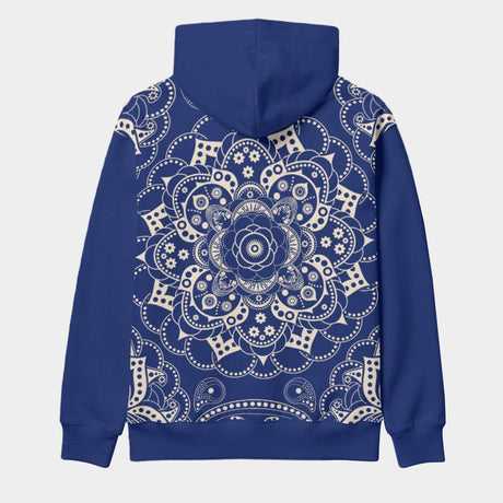 Blue Mendala (AOP Hoodie)-AOP Hoodie-Swish Embassy