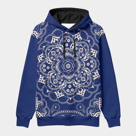 Blue Mendala (AOP Hoodie)-AOP Hoodie-Swish Embassy