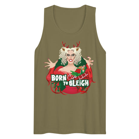 Born to Sleigh (Tank top)-Christmas Tank Tops-Swish Embassy
