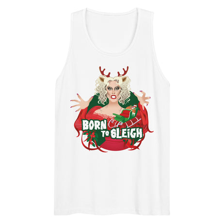 Born to Sleigh (Tank top)-Christmas Tank Tops-Swish Embassy
