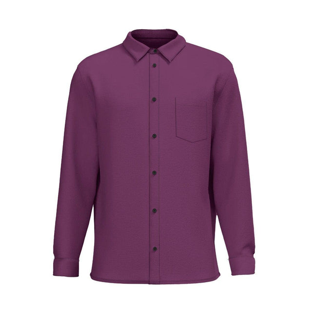 Cabernet Daddy (Cotton Long Sleeve Button Shirt)-Cotton Long Sleeve Button Shirt-Swish Embassy