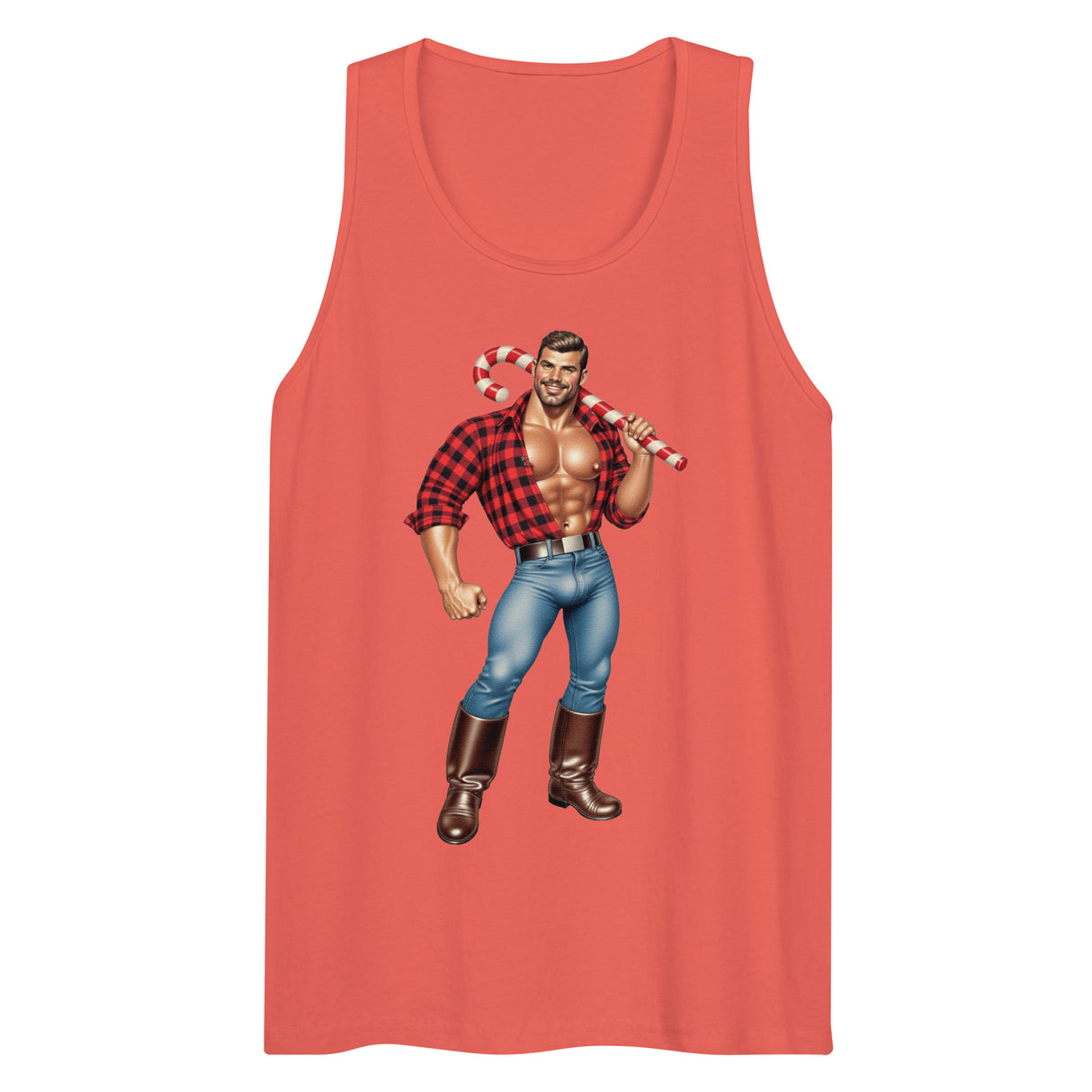 Candy Man (Tank top)-Christmas Tank Tops-Swish Embassy