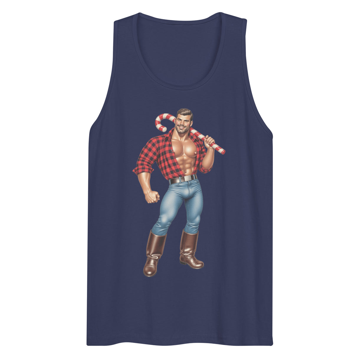 Candy Man (Tank top)-Christmas Tank Tops-Swish Embassy