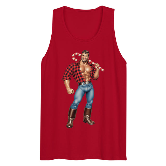 Candy Man (Tank top)-Christmas Tank Tops-Swish Embassy