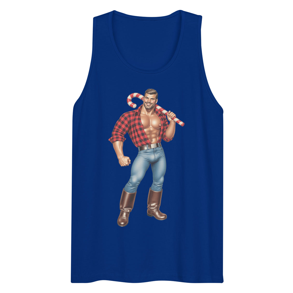 Candy Man (Tank top)-Christmas Tank Tops-Swish Embassy