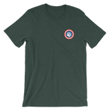 Cap'n Ameribear (Embroidered T-Shirt)-Embroidered T-Shirts-Swish Embassy