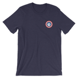 Cap'n Ameribear (Embroidered T-Shirt)-Embroidered T-Shirts-Swish Embassy