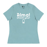 Check Your Battery (Women's Relaxed T-Shirt)-Women's T-Shirts-Swish Embassy