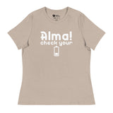 Check Your Battery (Women's Relaxed T-Shirt)-Women's T-Shirts-Swish Embassy