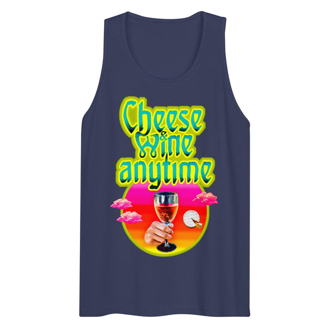Cheese and Wine (Tank Top)-Tank Top-Swish Embassy