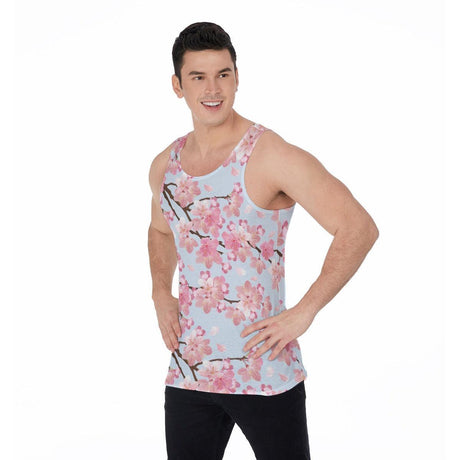 Cherry Blossom (Allover Tank Top)-Allover Tank Top-Swish Embassy
