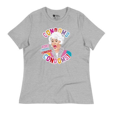Condoms! (Women's Relaxed T-Shirt)-Women's T-Shirts-Swish Embassy