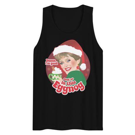 Damn Eggnog (Tank top)-Christmas Tank Tops-Swish Embassy