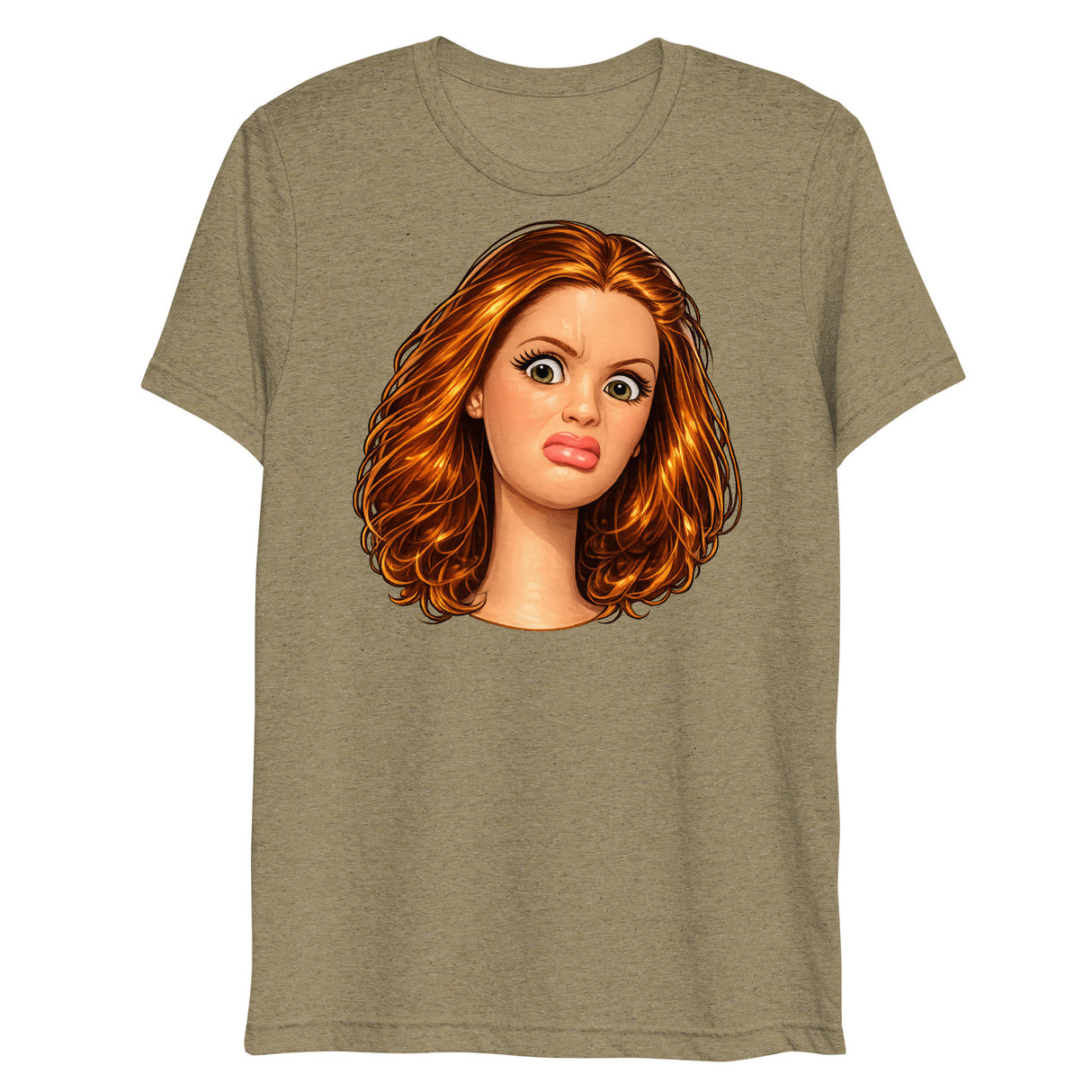 Disgusted Doll (Triblend)-Triblend T-Shirt-Swish Embassy