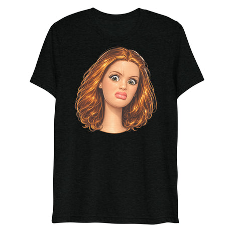 Disgusted Doll (Triblend)-Triblend T-Shirt-Swish Embassy