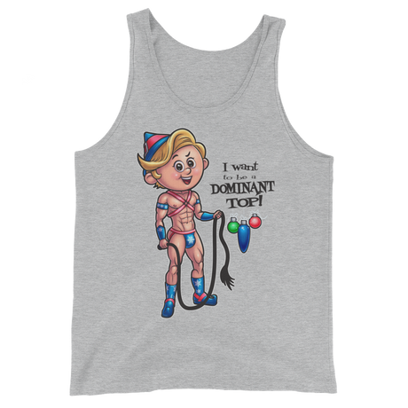Dom Top Elf (Tank Top)-Christmas Tank Tops-Swish Embassy