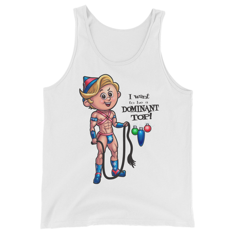 Dom Top Elf (Tank Top)-Christmas Tank Tops-Swish Embassy