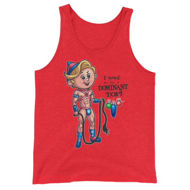 Dom Top Elf (Tank Top)-Christmas Tank Tops-Swish Embassy