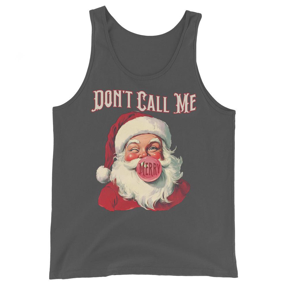Don't Call Me Merry (Tank Top)-Christmas Tank Tops-Swish Embassy