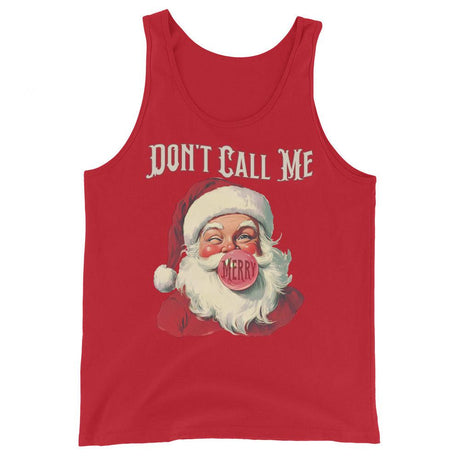 Don't Call Me Merry (Tank Top)-Christmas Tank Tops-Swish Embassy