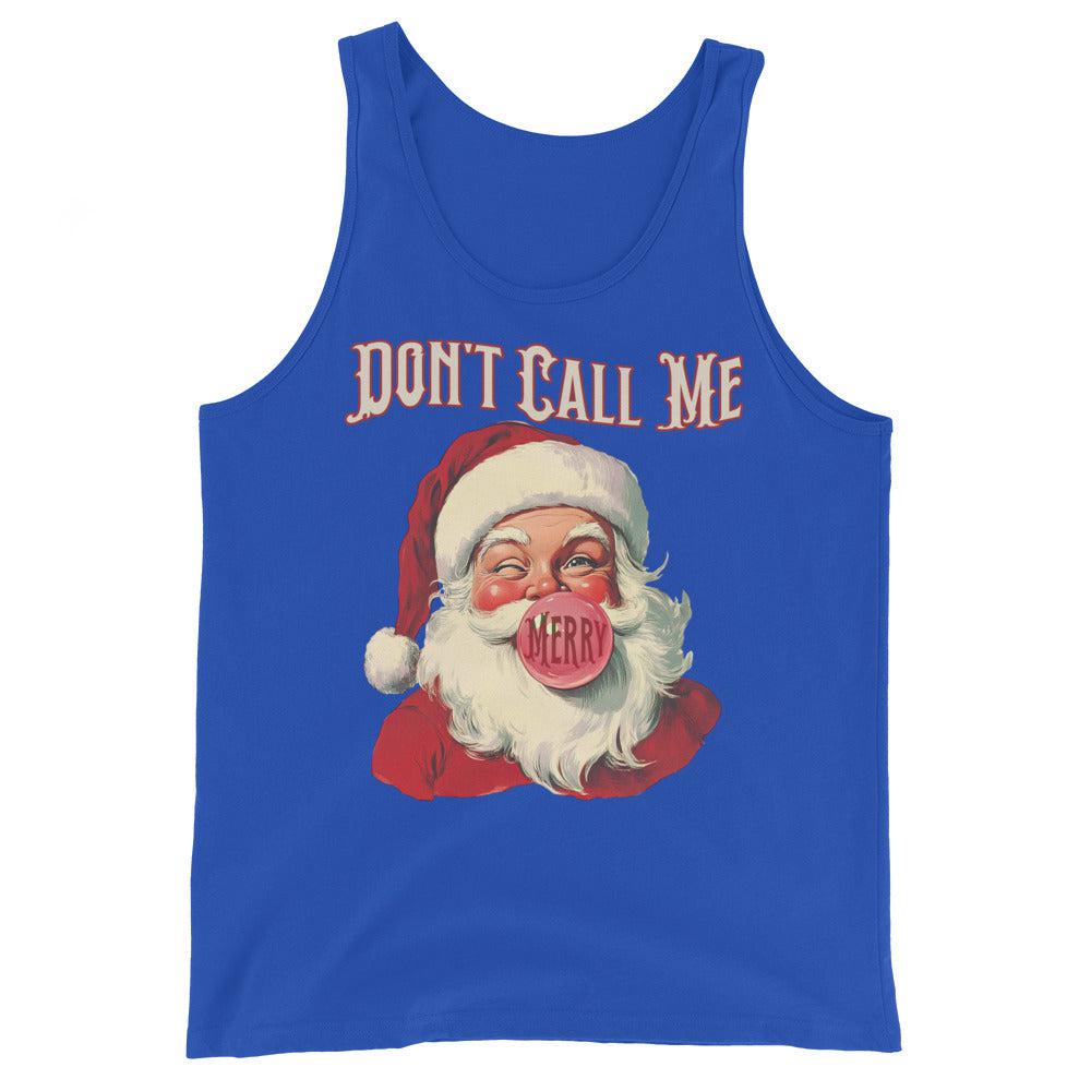 Don't Call Me Merry (Tank Top)-Christmas Tank Tops-Swish Embassy