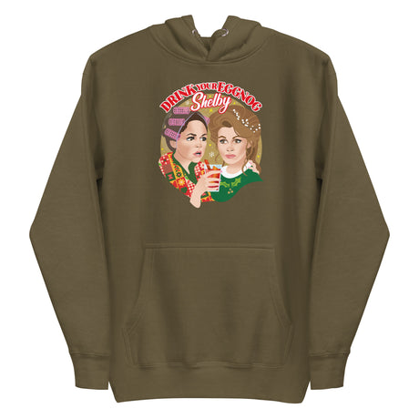 Drink Your Eggnog Shelby (Hoodie)-Christmas Hoodies-Swish Embassy