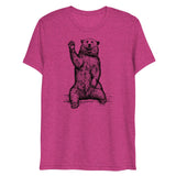 Friendly Bear (Triblend)-Triblend T-Shirt-Swish Embassy
