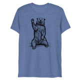 Friendly Bear (Triblend)-Triblend T-Shirt-Swish Embassy