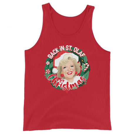 GG Back in St Olaf Christmas (Tank Top)-Christmas Tank Tops-Swish Embassy